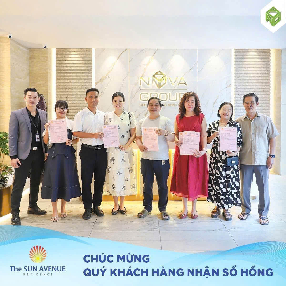 Cư dân The Sun Avenue nhận sổ hồng